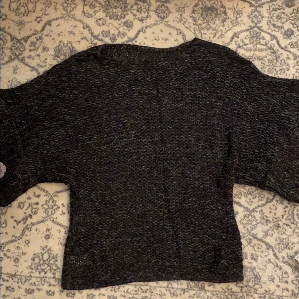 Theory poncho-like short sleeve sweater